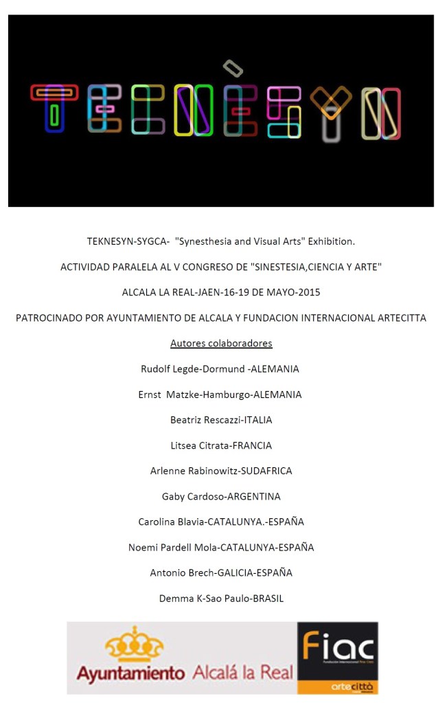 Exposició música Visual. Alcalà la Real 2015. V Congrès Cinestèsia. 