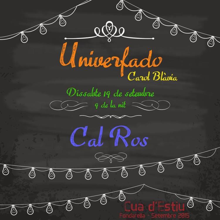 Cartell Ros carolina Blavia UniverFado